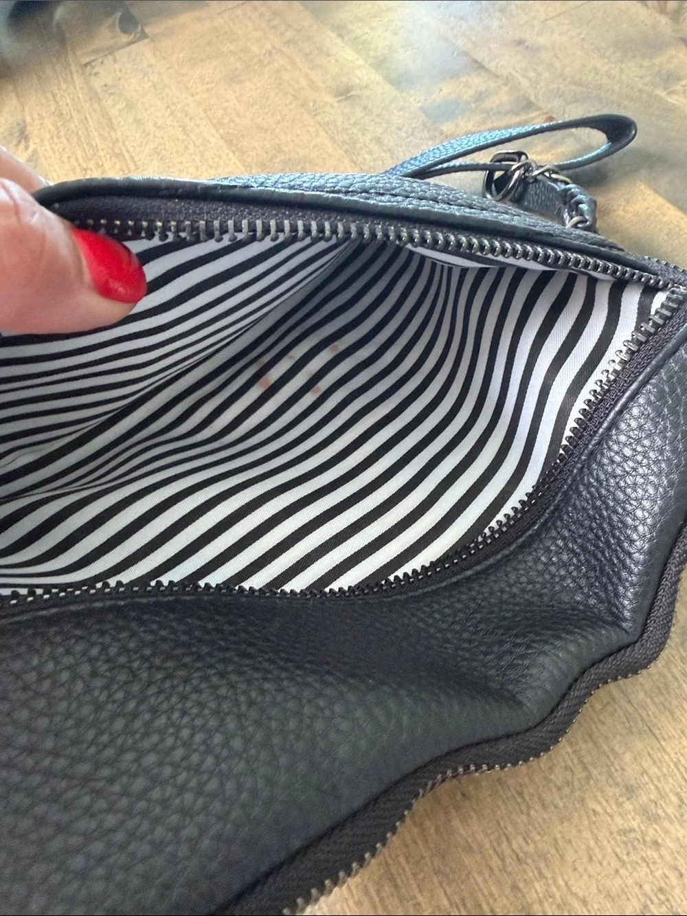 RAD Rev Black Quilted Crossbody Bag